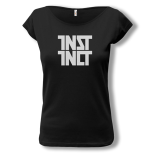 Dámske tričko čierne s logom Instinct