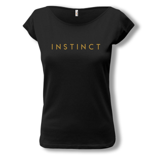 Dámske tričko čierne s nápisom Instinct