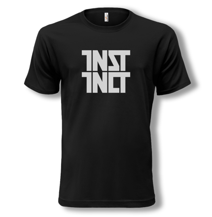 Pánske tričko čierne s logom Instinct